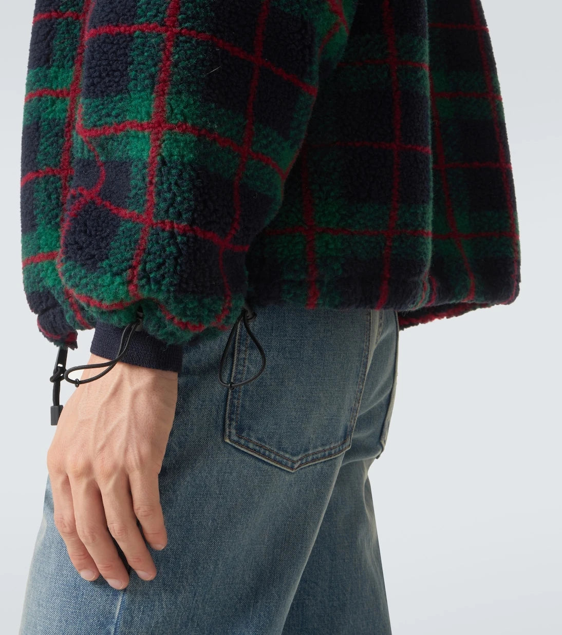 Miu Miu - Checked teddy jacket