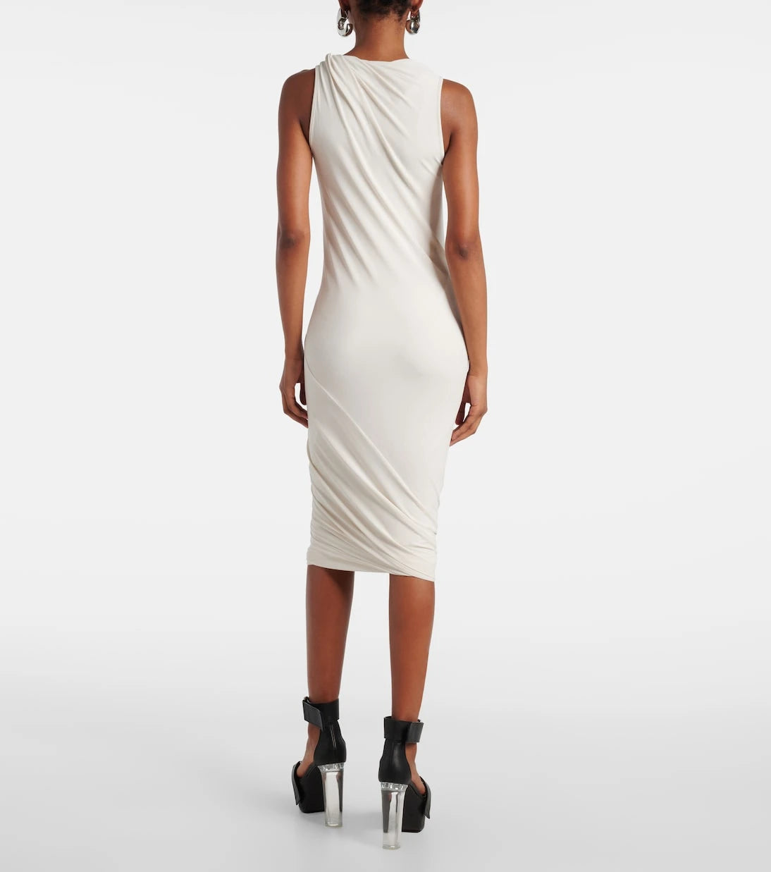 Rick Owens - Lilies Luna gathered midi dress