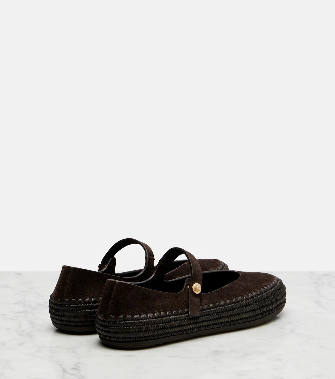 Loewe - Paula's Ibiza Rio suede Mary Jane flats