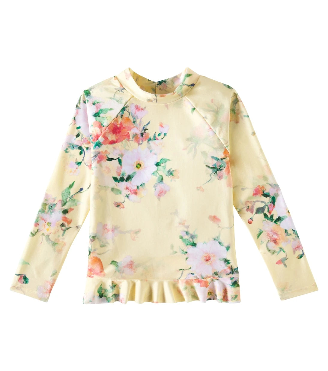 Zimmermann Kids - Everley floral rashguard swimsuit