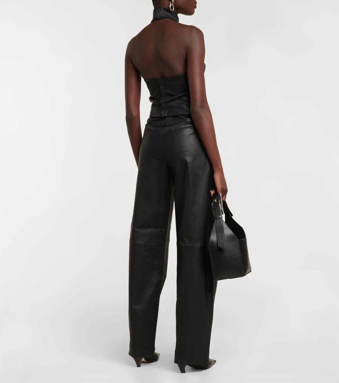 Stouls - Cassidy high-rise wide-leg suede pants