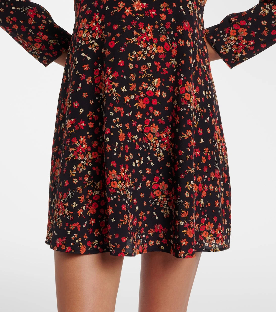 Gucci - Floral silk minidress