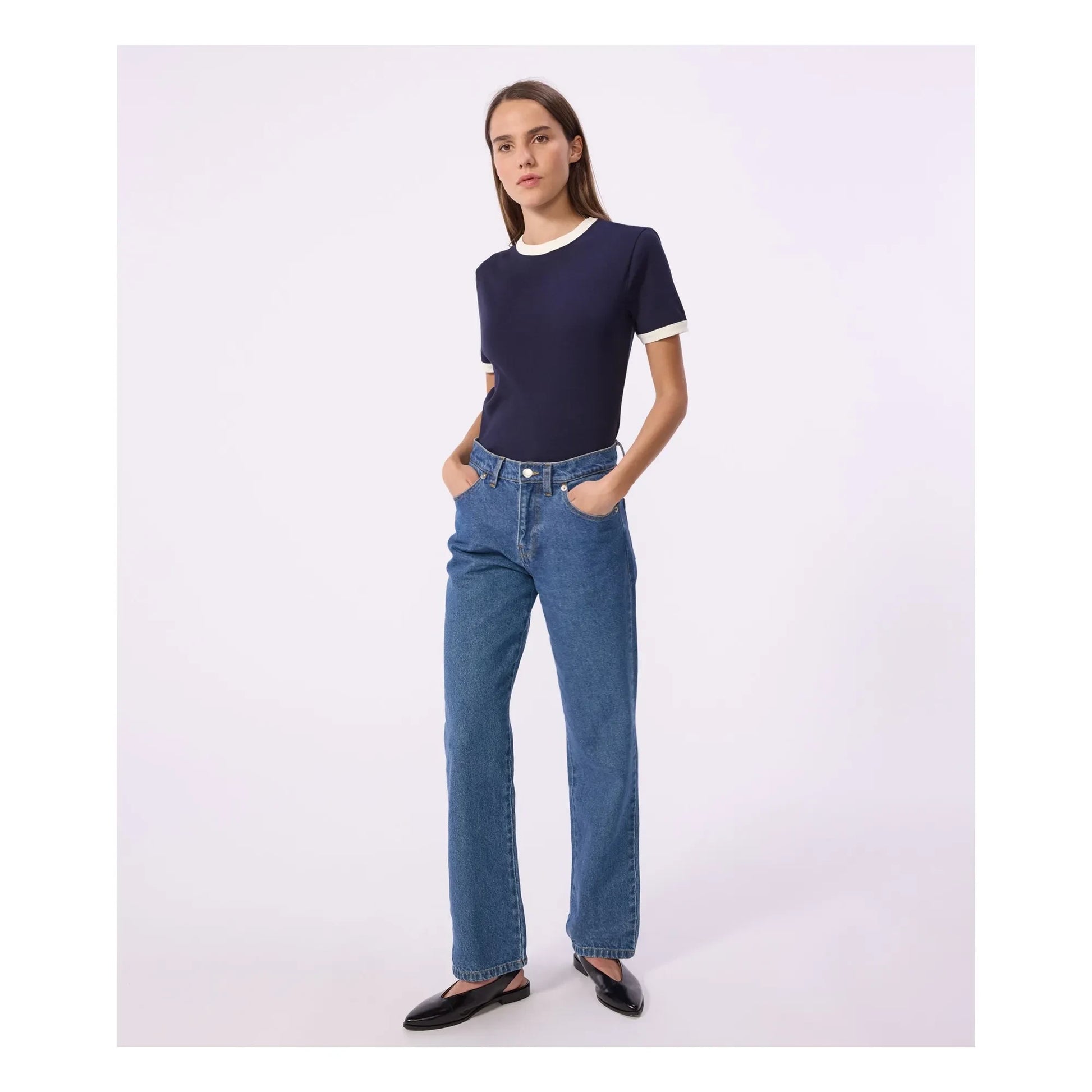Petit Bateau - Iconic Ribbed T-shirt | Navy blue