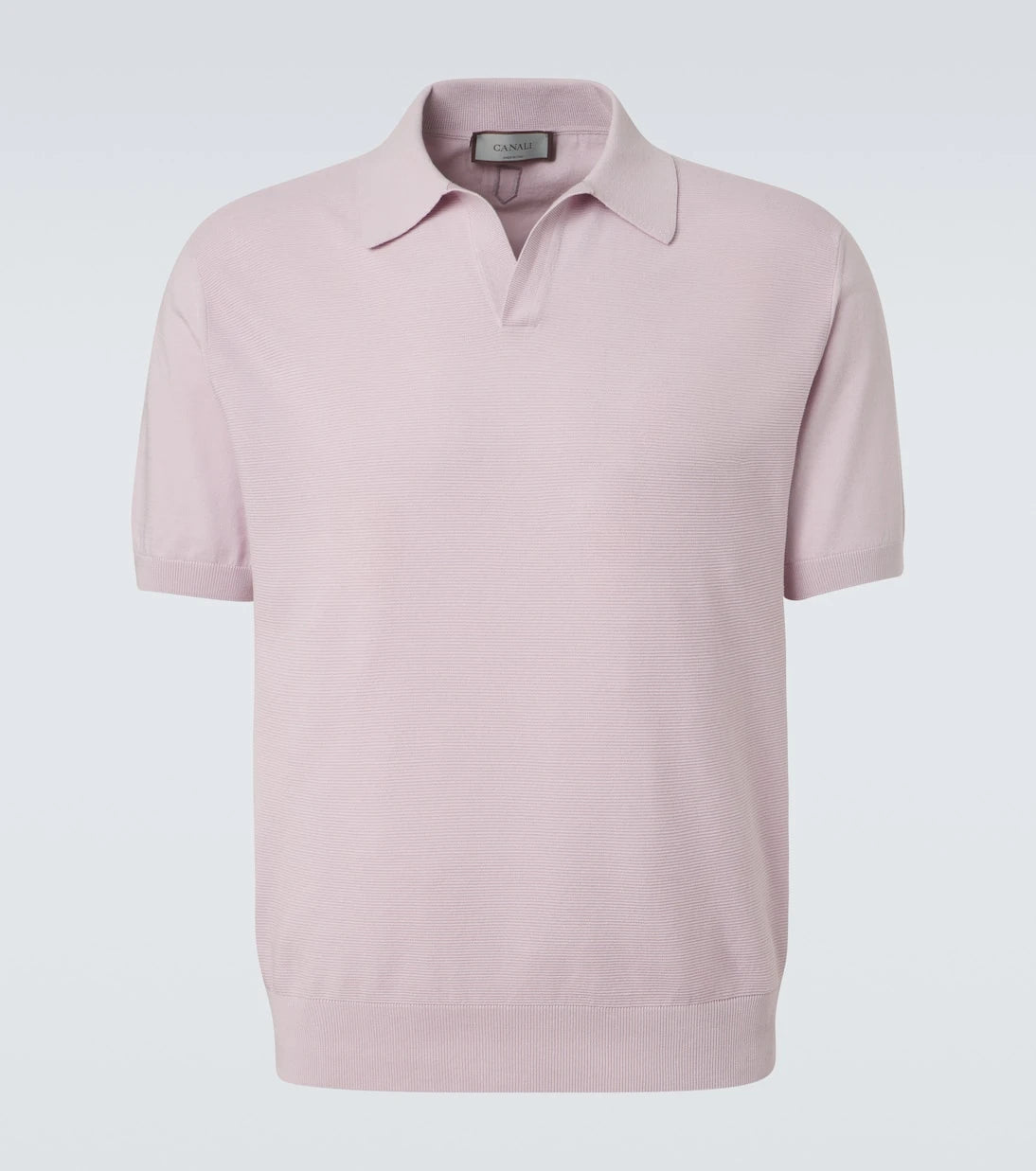 Canali - Cotton and silk polo shirt