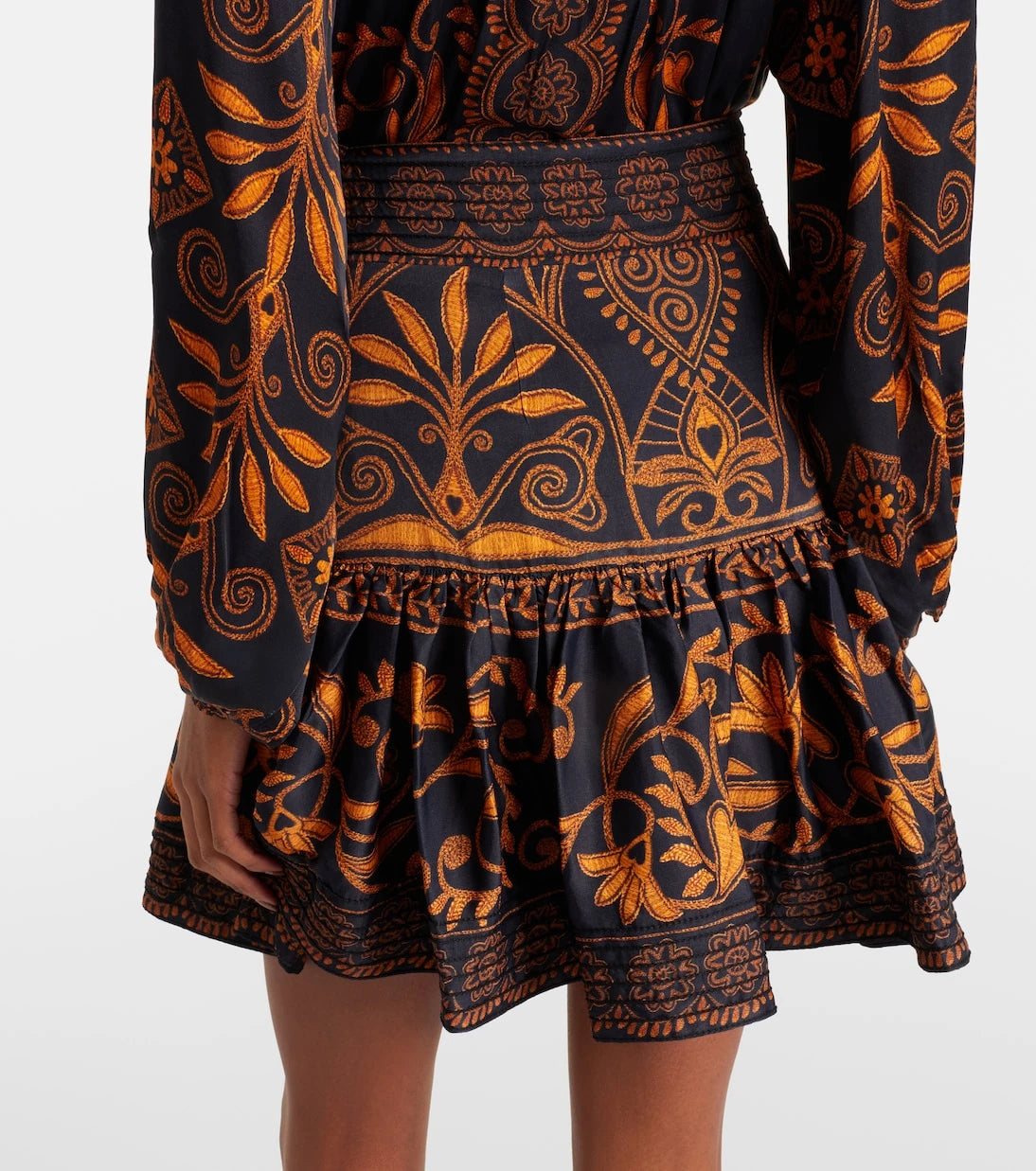 Farm Rio - Cornely Ainika embroidered miniskirt