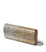 Jimmy Choo Rose Gold Sweetie Glitter Clutch Bag