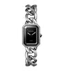 CHANEL Large Steel and Diamond PREMIÈRE GOURMETTE Chain Watch 20mm