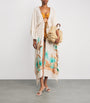 PatBO Beige Bananeira Tropical Cover-Up