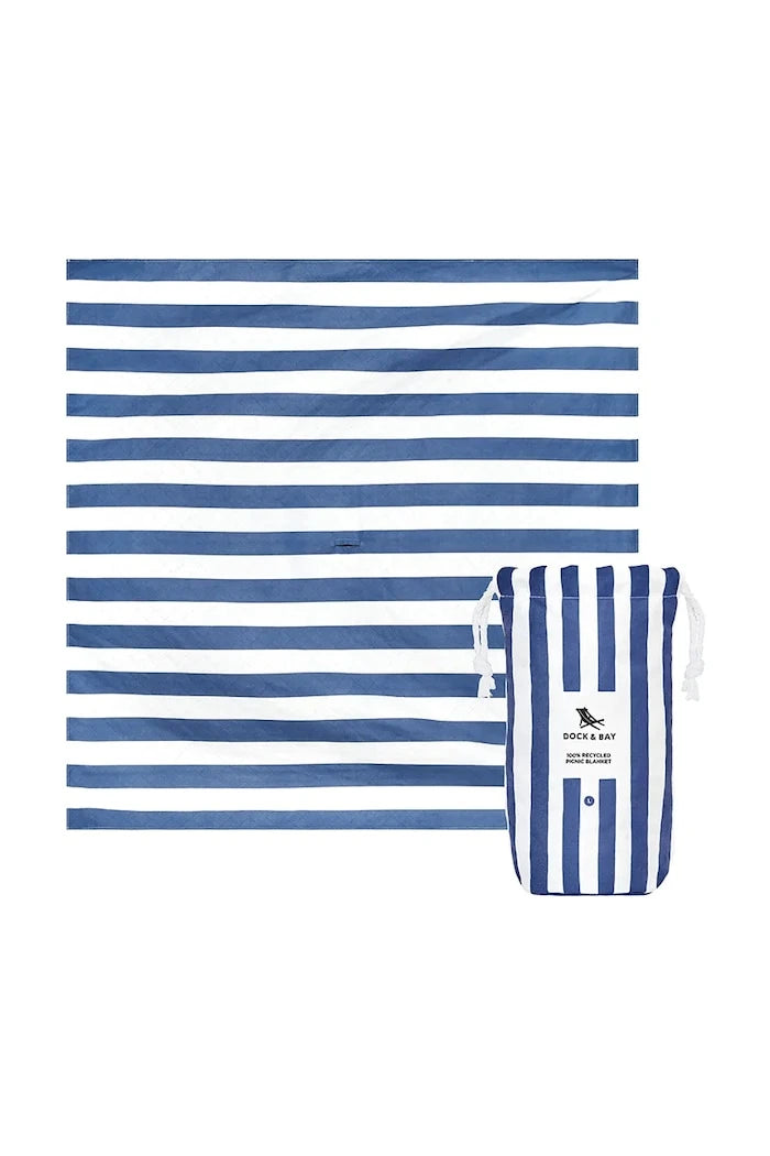 Dock & Bay Whitsunday Blue 170 x 170 cm Piknik Battaniyesi