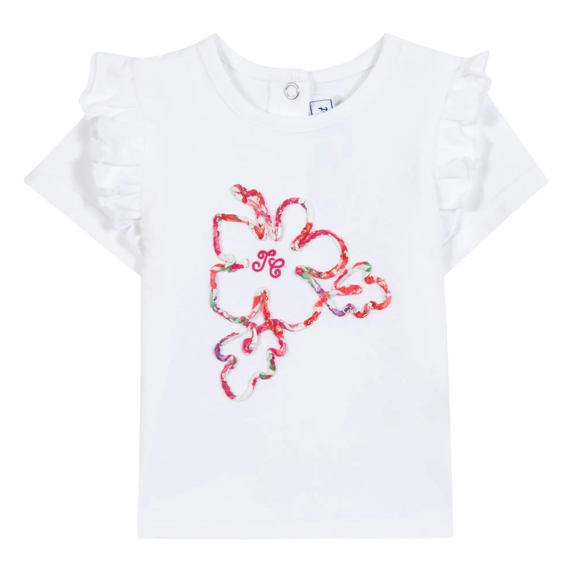 Tartine et Chocolat - Hibiscus Liberty T-shirt | White
