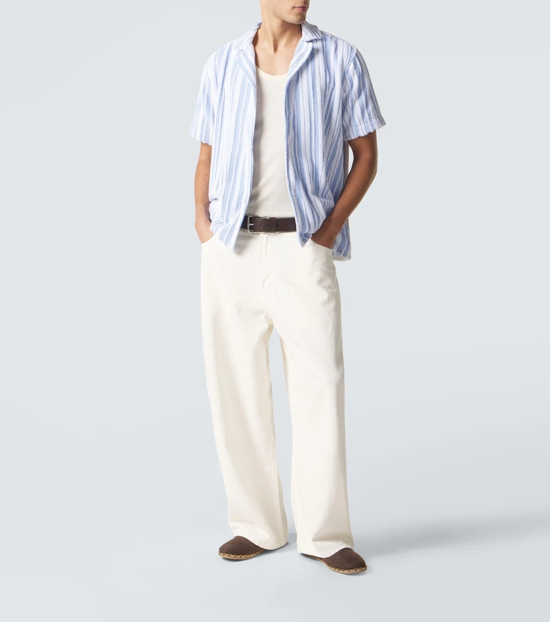Orlebar Brown - Howel striped cotton toweling shirt
