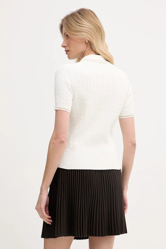 Lacoste kadın pamuklu polo yaka triko