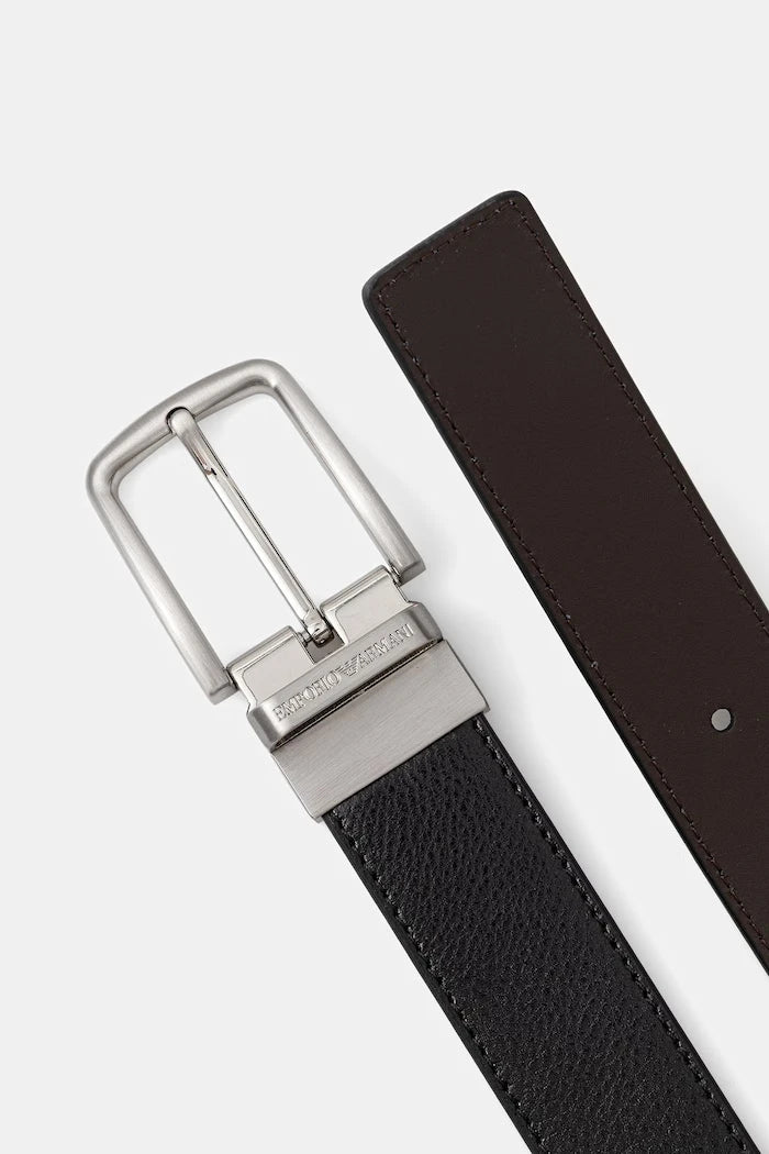 Emporio Armani çift taraflı erkek deri kemer