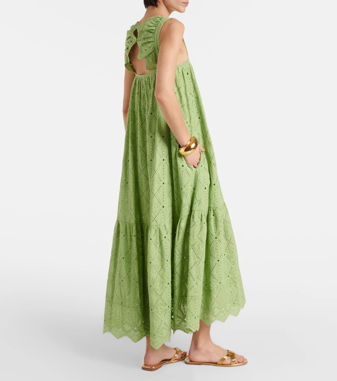 Dorothee Schumacher - Embroidered cotton-blend maxi dress