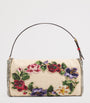 Valentino Garavani Multi Linen Beaded Vain Soft Clutch Bag