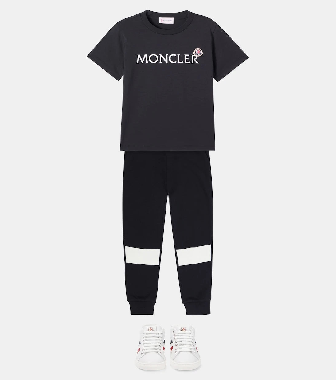 Moncler Enfant - Logo cotton jersey T-shirt