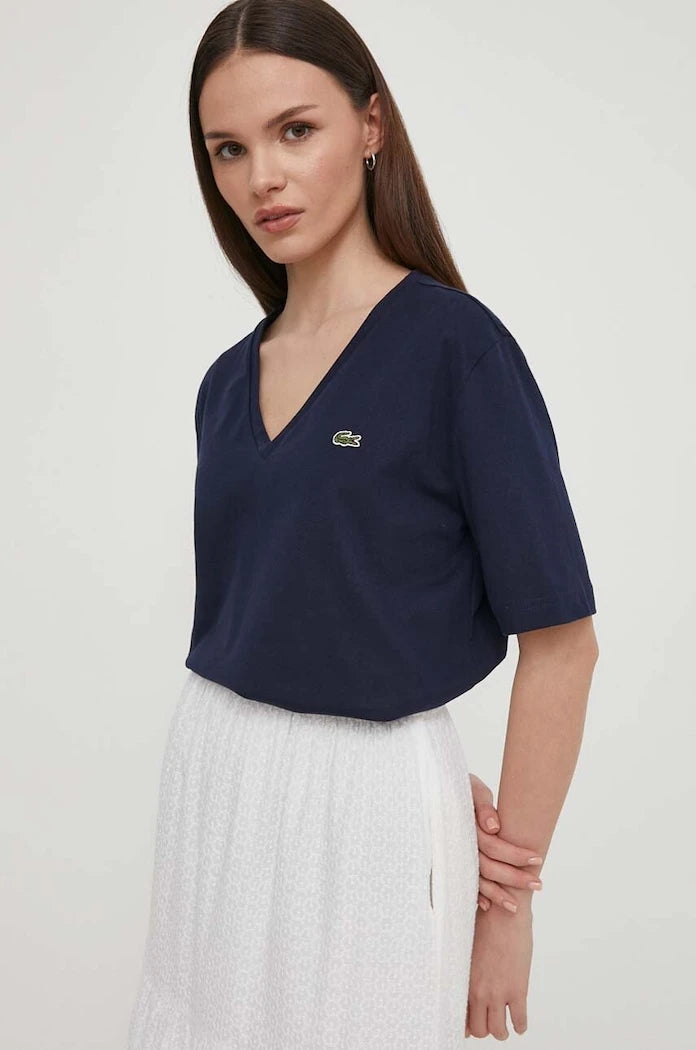 Lacoste тениска basic дамска от памук