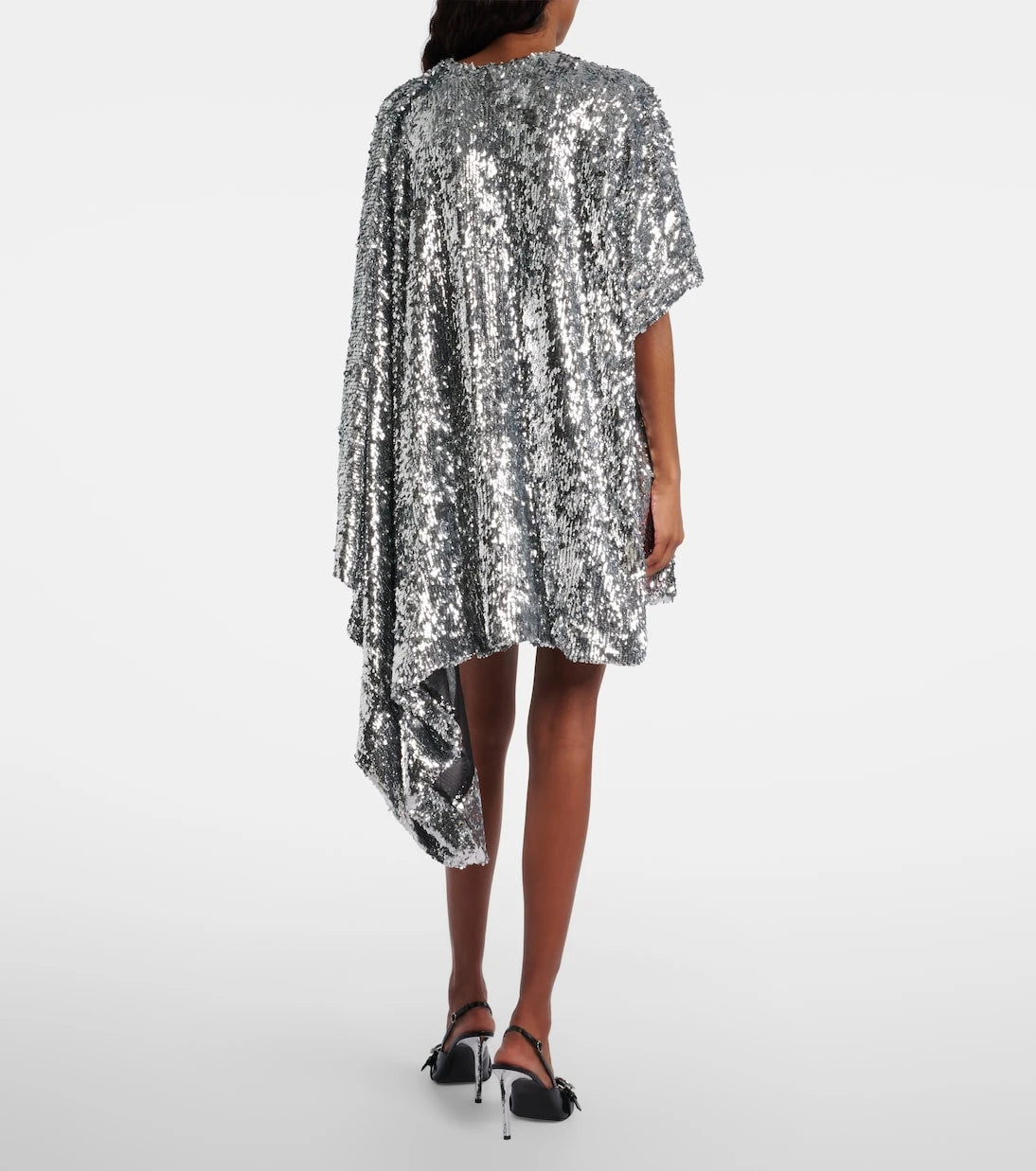 Coperni - Zero Waste draped sequined minidress