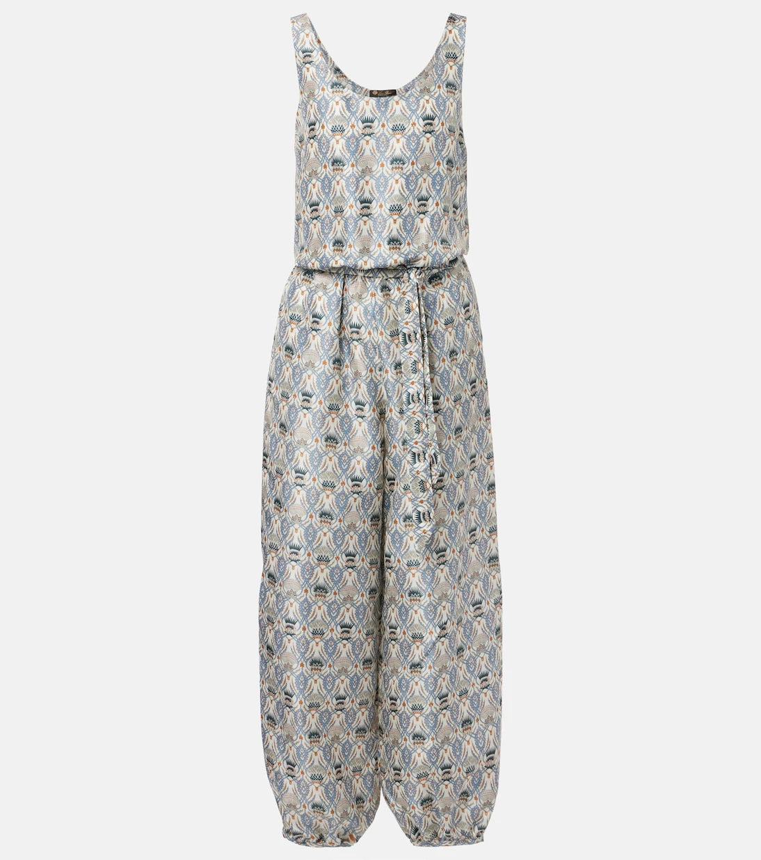 Loro Piana - Nadia printed silk shantung jumpsuit