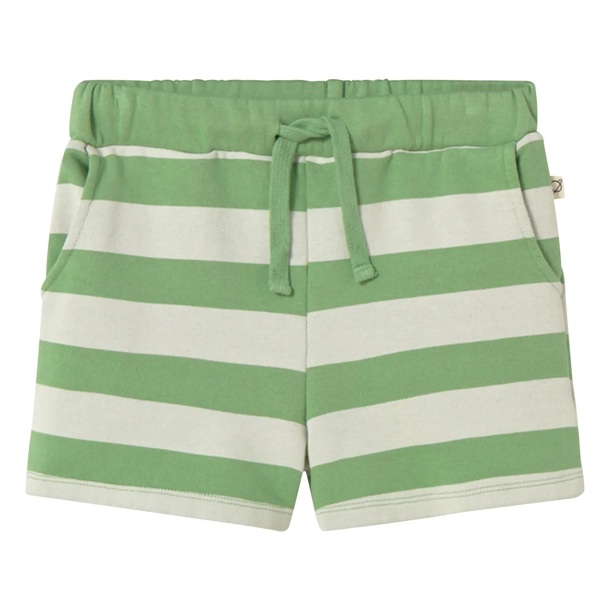 Cozmo - Orion Striped Fleece Short | Meadow Green