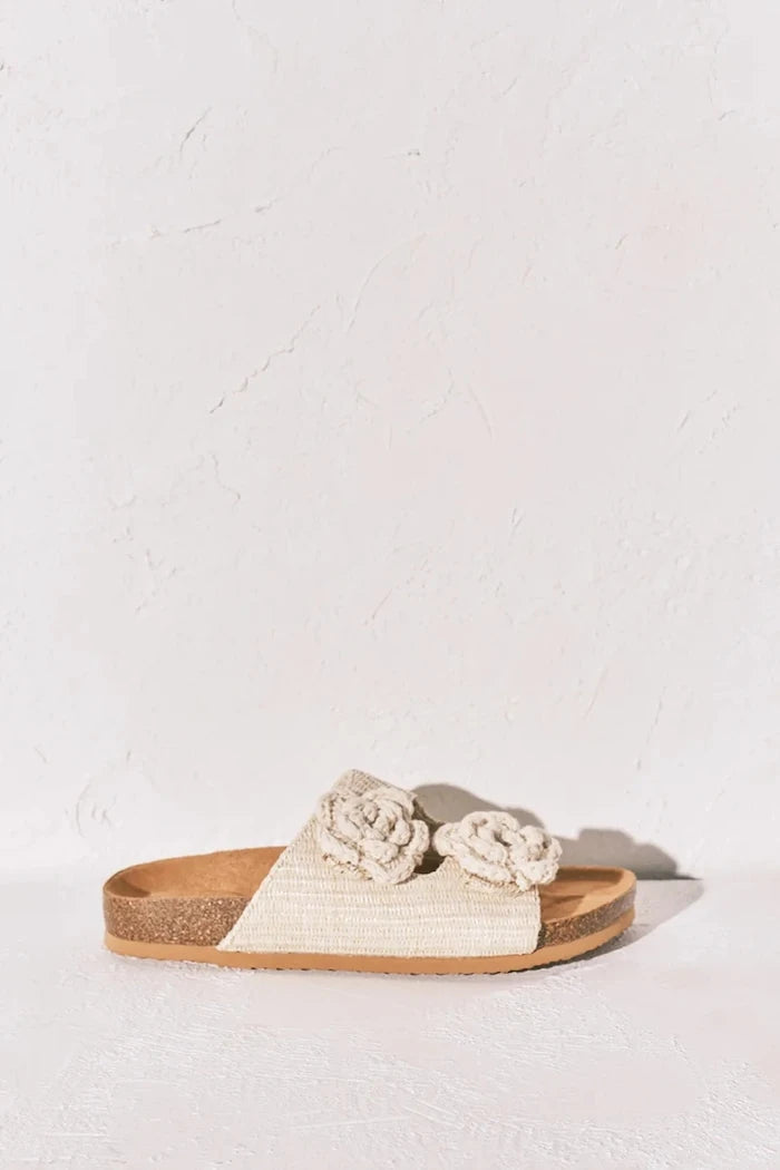 women'secret чехли дамски MMT FLOWER BIO GREEN