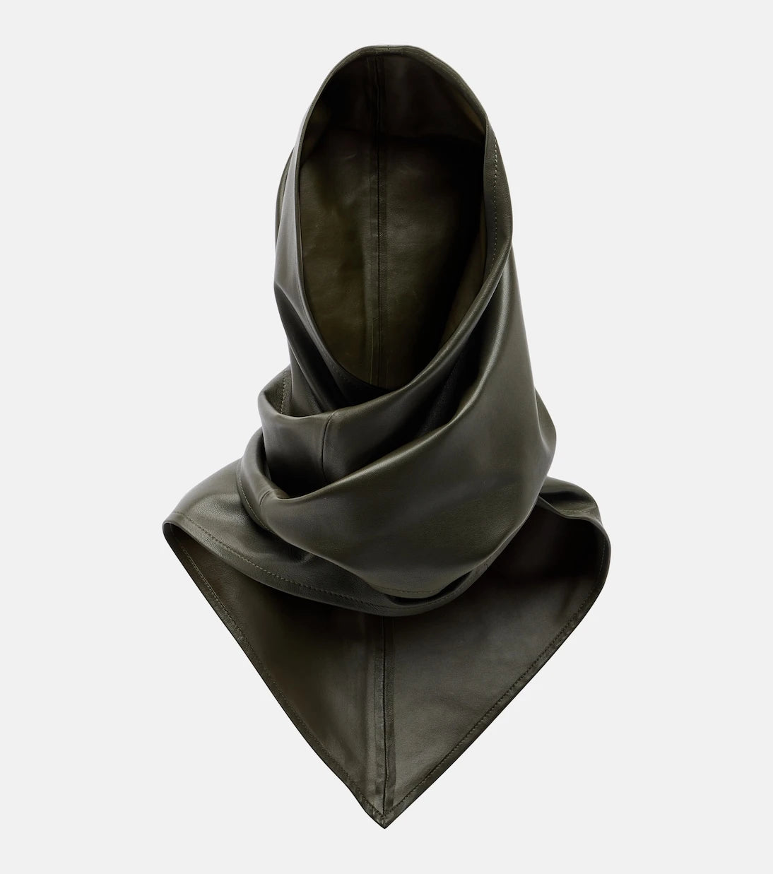 Nour Hammour - Draped leather hood