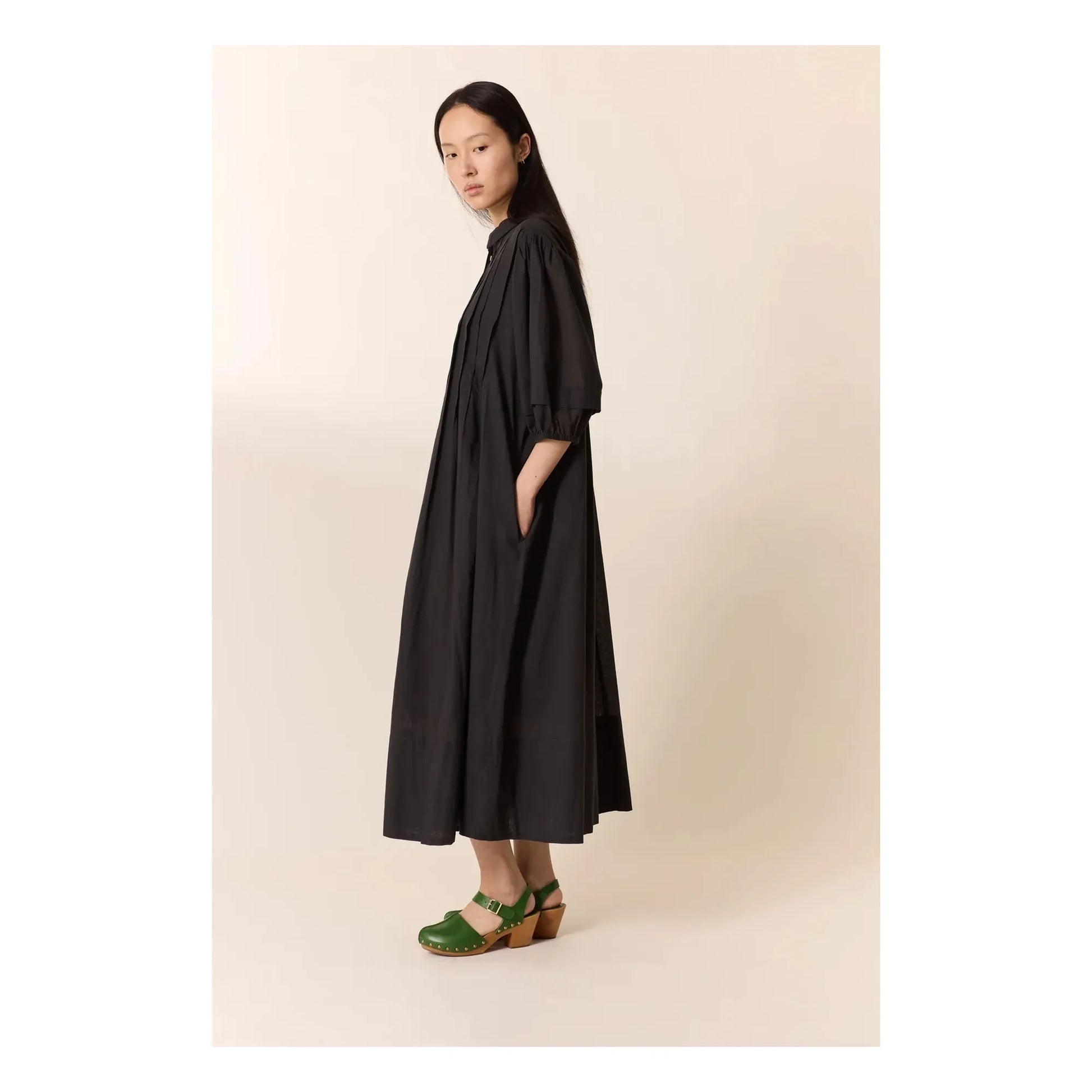 Leon & Harper - Roca organic cotton dress | Carbon