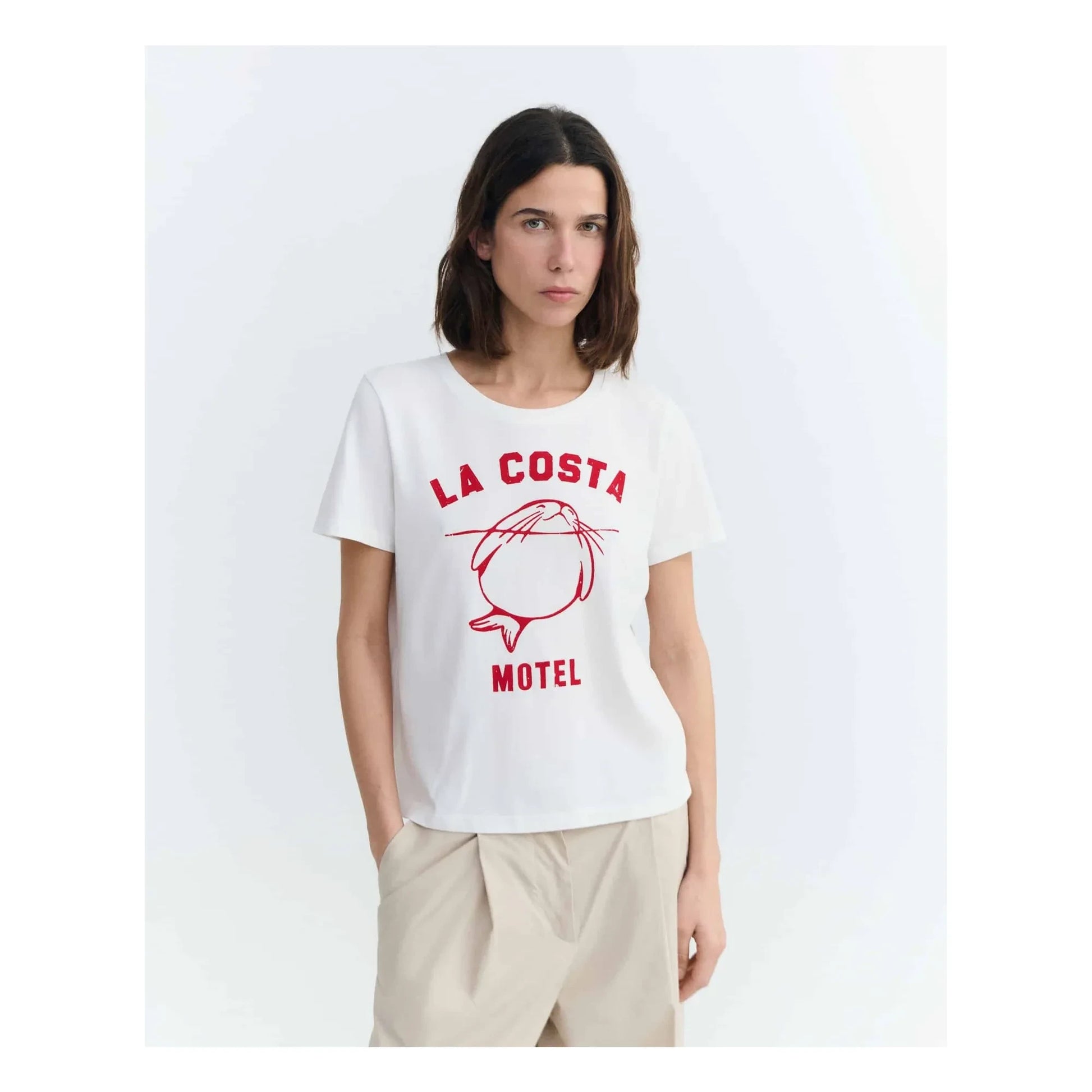 Thinking Mu - Ida organic cotton T-shirt | White