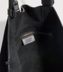Giorgio Armani Suede Leather-Trim Tote Bag
