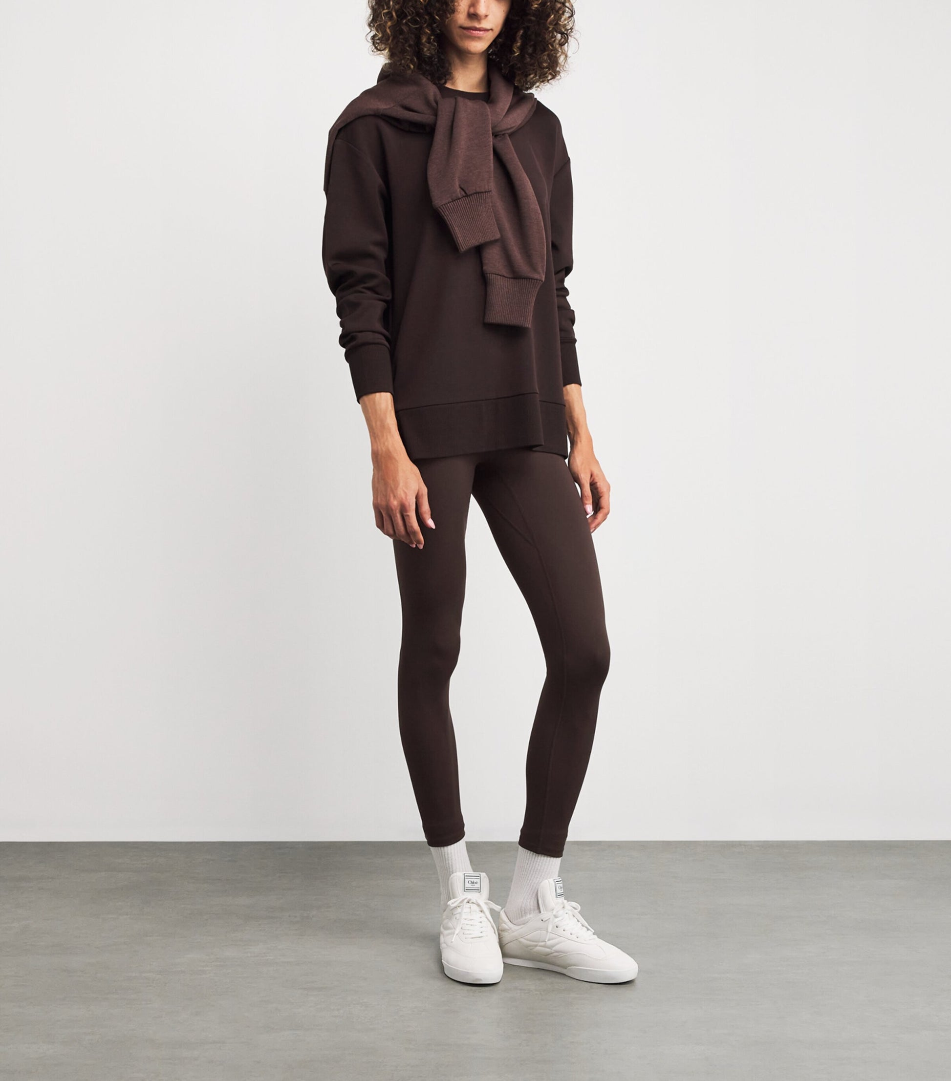 Varley Brown FreeSoft High-Rise Sports Leggings
