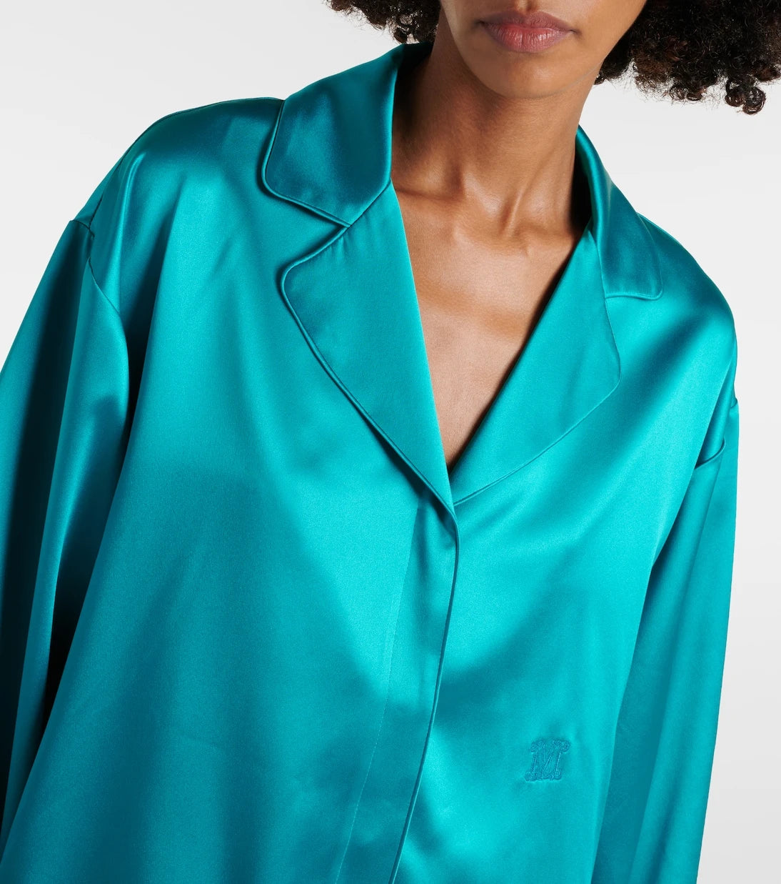 Max Mara - Elegante Vasaio silk pajama shirt