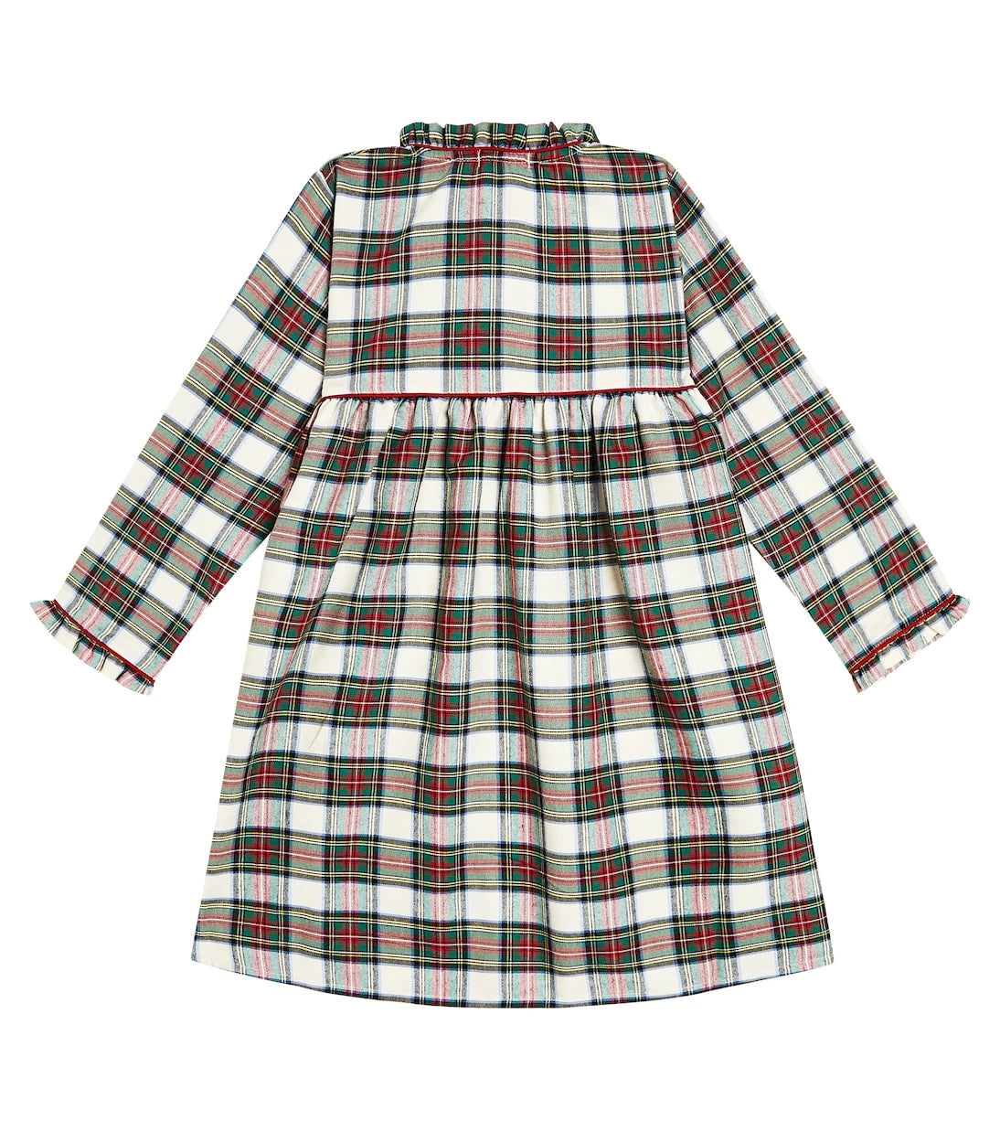 La Coqueta - Checked cotton-blend pajama dress