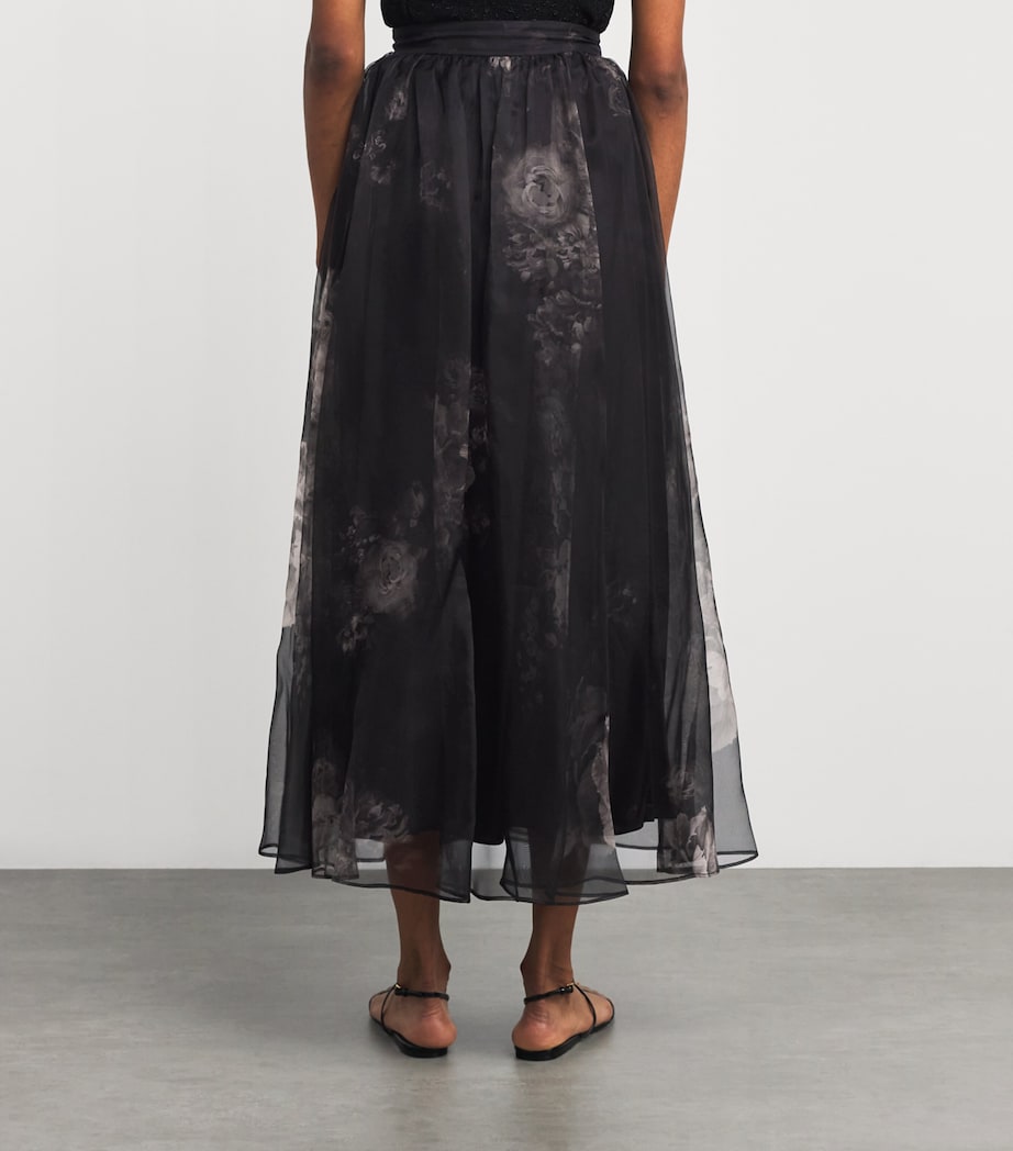 Zimmermann Silk Floral Hypnotic Maxi Skirt