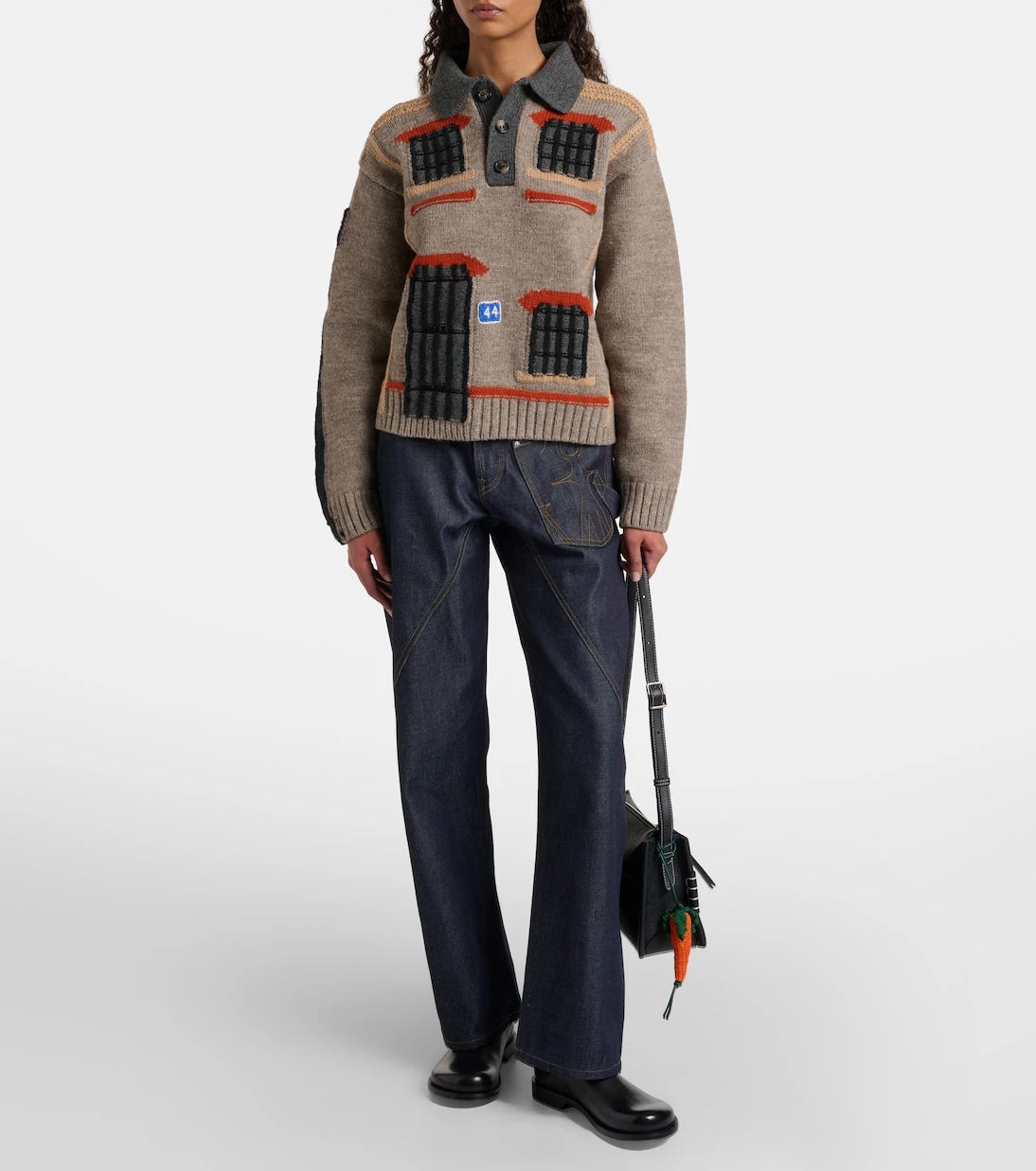 JW Anderson - Loafer Small leather crossbody bag