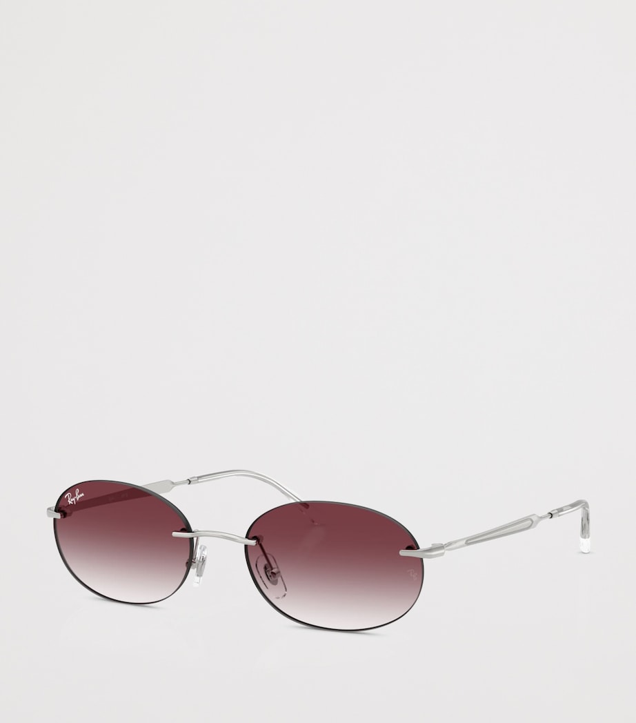 RB3767 Metal Oval Sunglasses