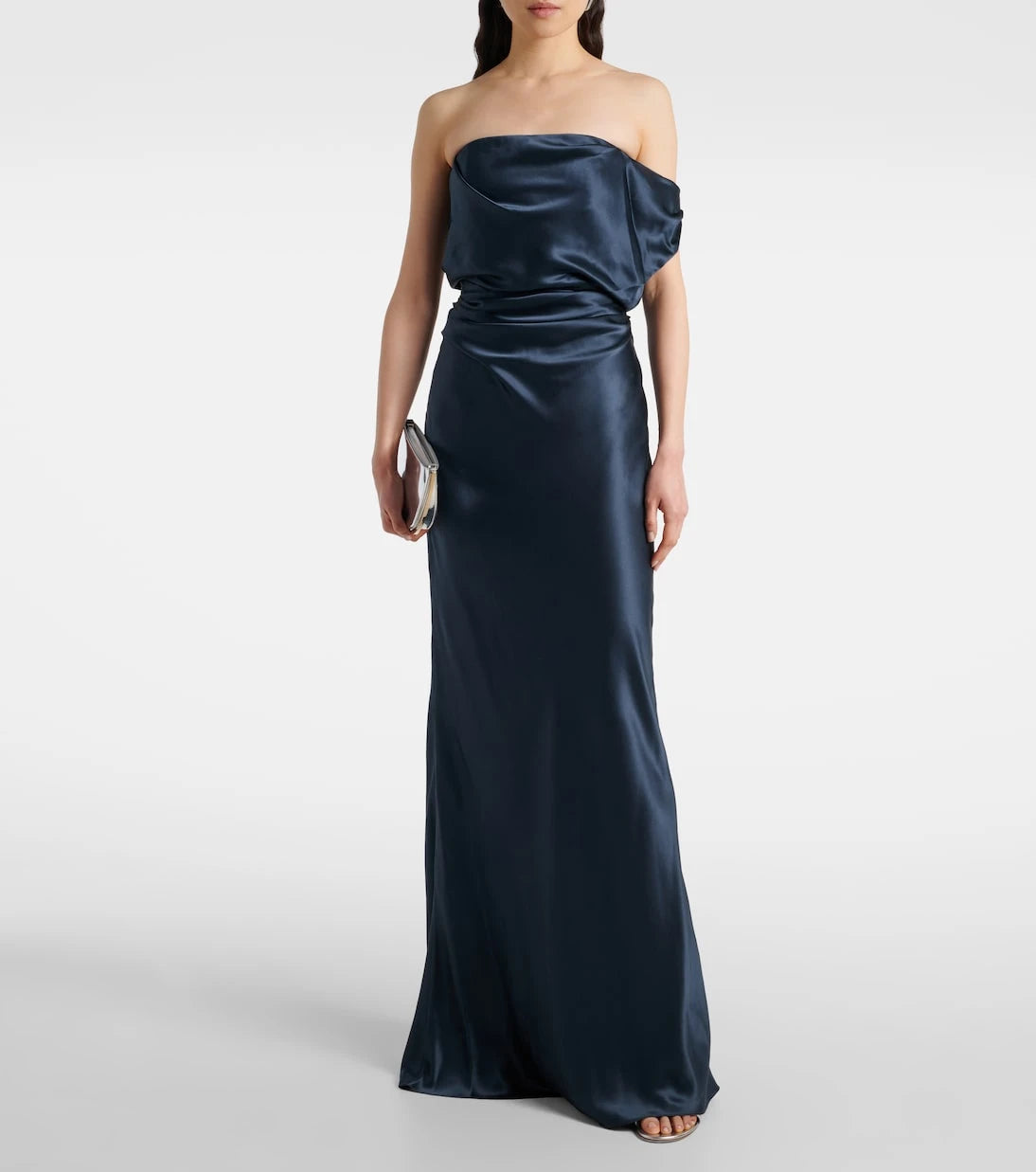 The Sei - Draped silk satin gown