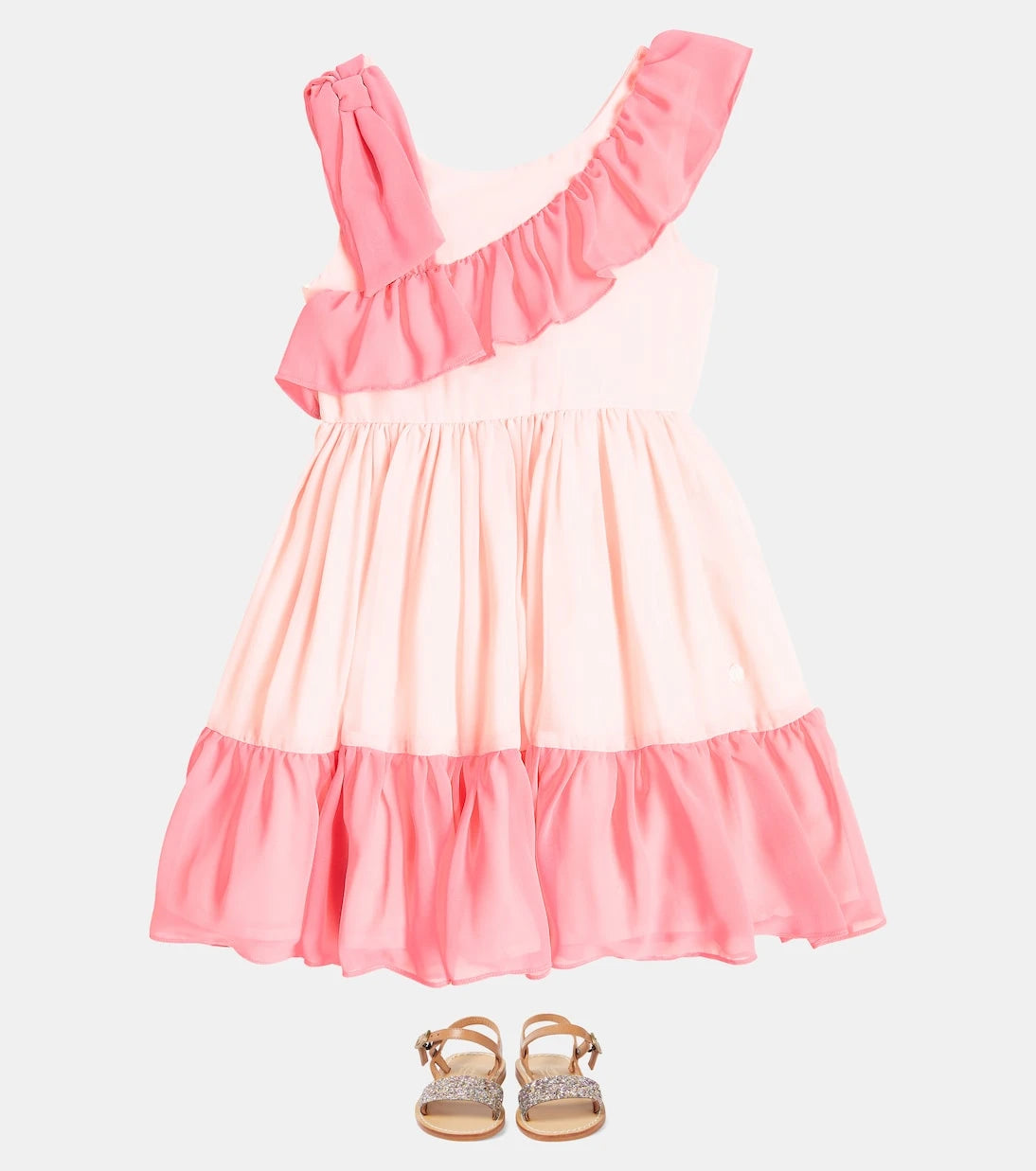 Patachou - Ruched chiffon dress