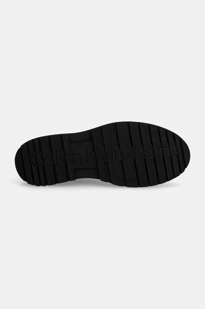 Кожени обувки Calvin Klein Jeans EVA BOOT MID LACEUP UNFORM DRESS