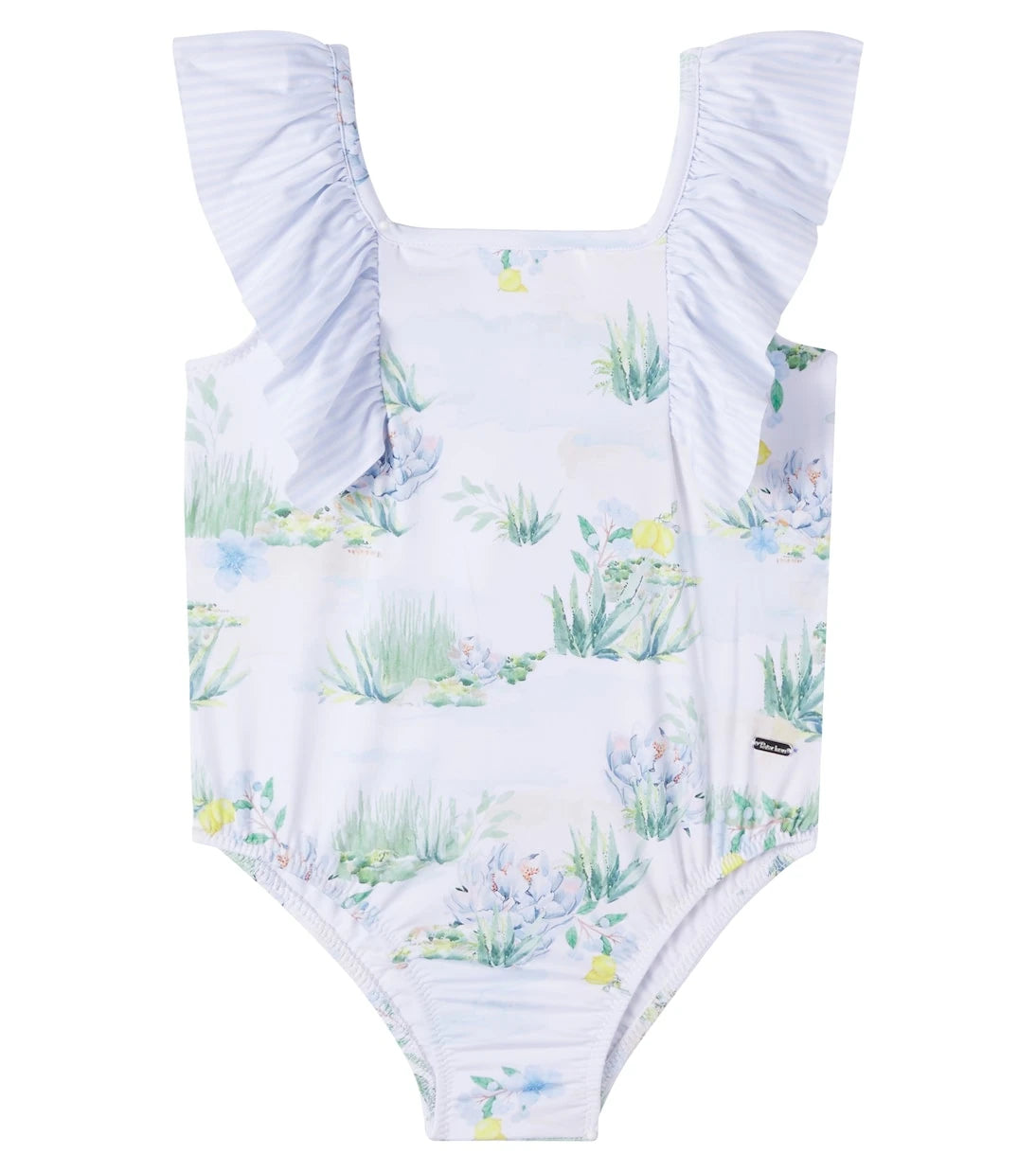 Patachou - Printed ruffled swimsuit