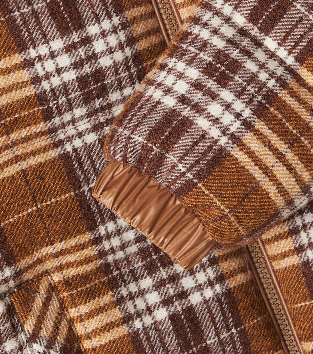 Moncler Enfant - Vabi checked wool down jacket