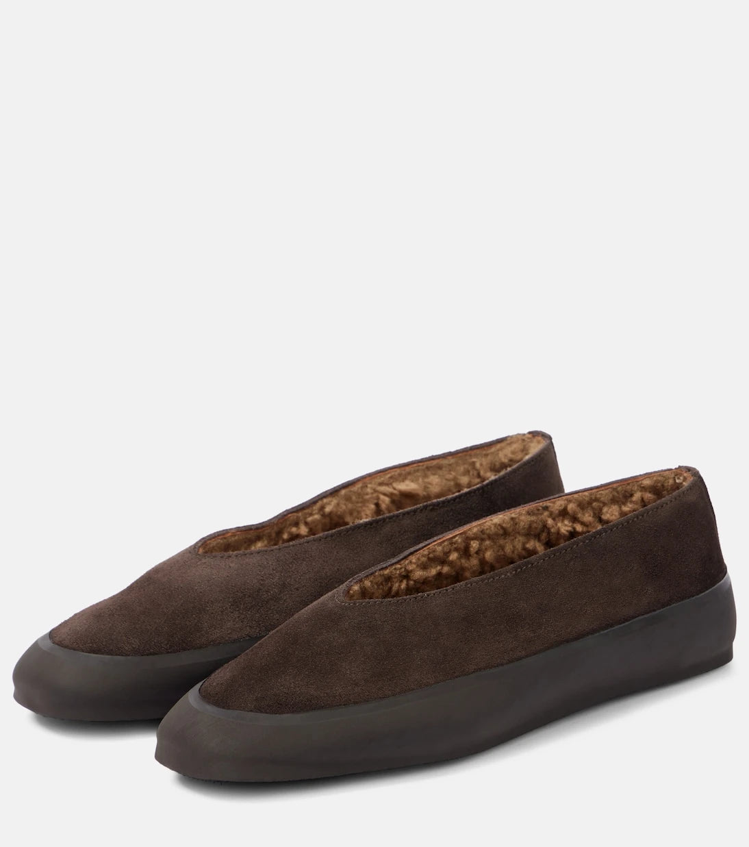 Le Monde Béryl - Apres Ski shearling-lined suede ballet flats