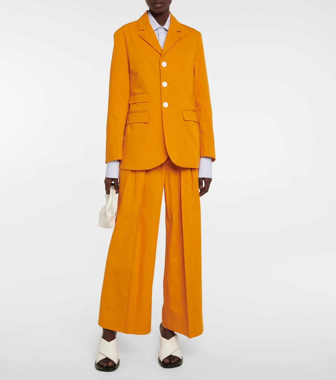 Plan C - Cotton poplin blazer