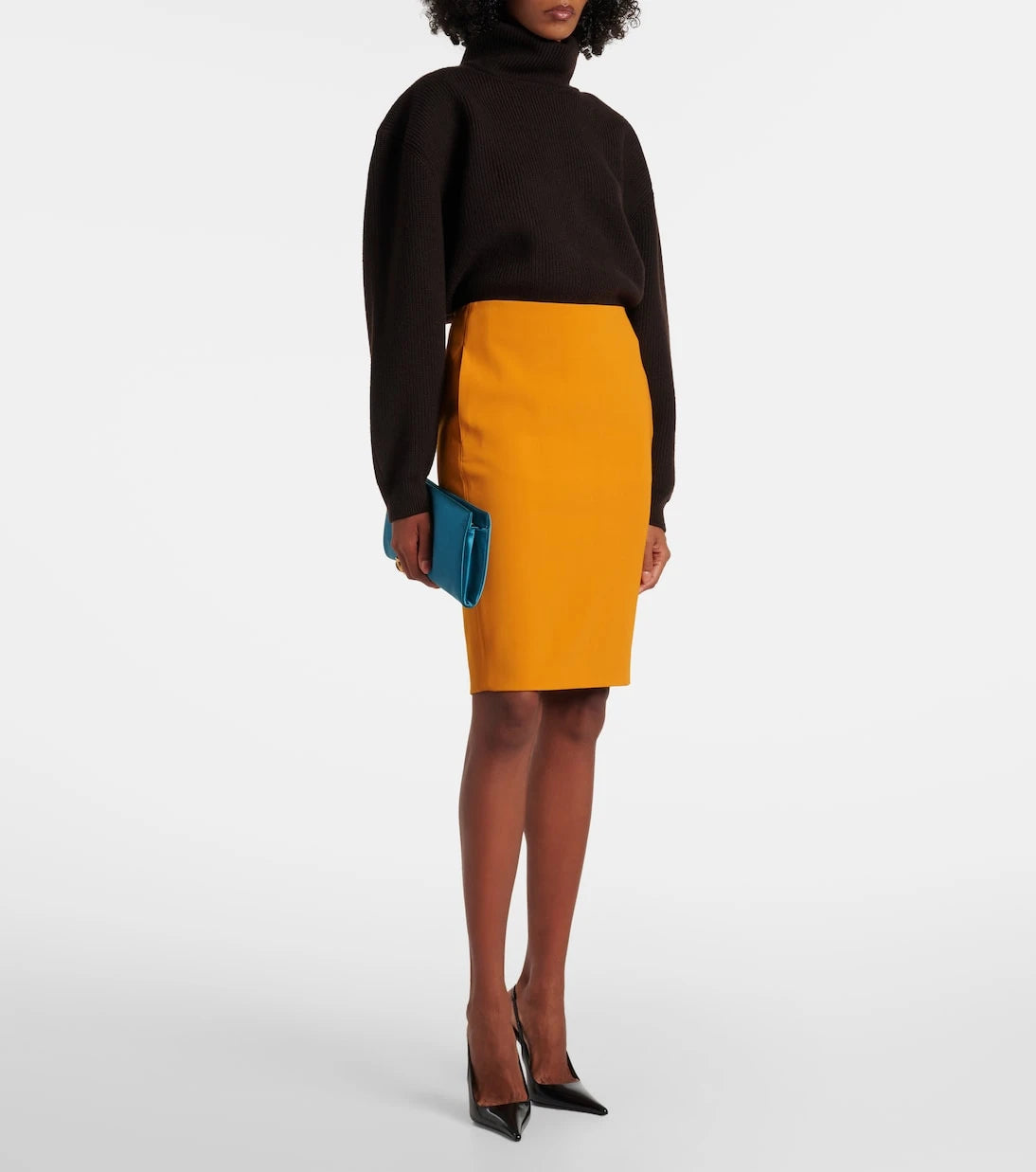 Saint Laurent - High-rise pencil skirt