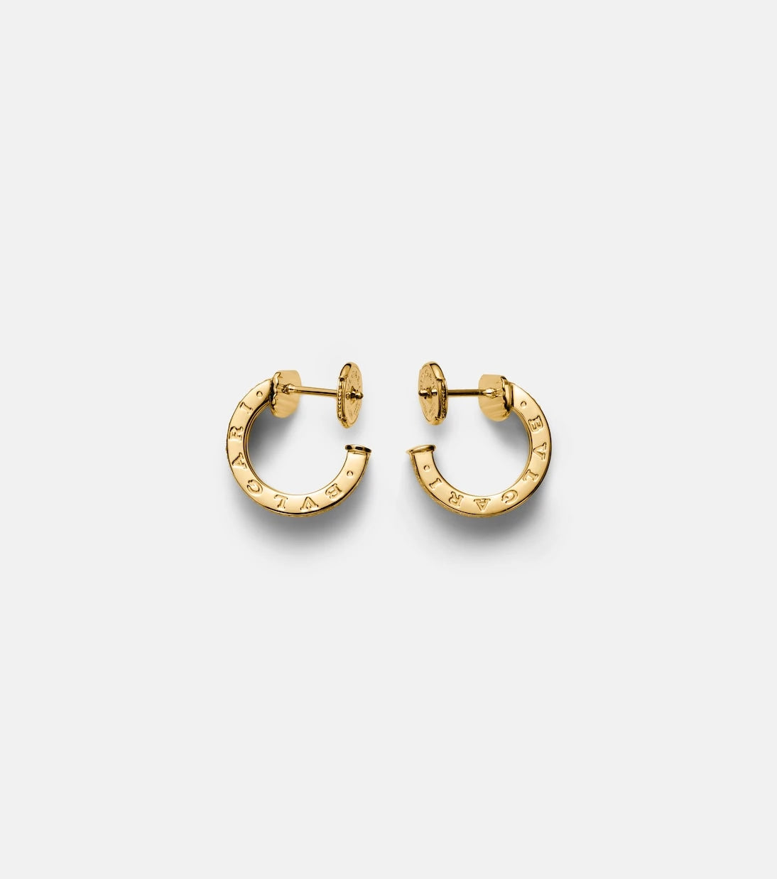 Bvlgari - B.zero1 18kt gold hoop earrings with diamonds