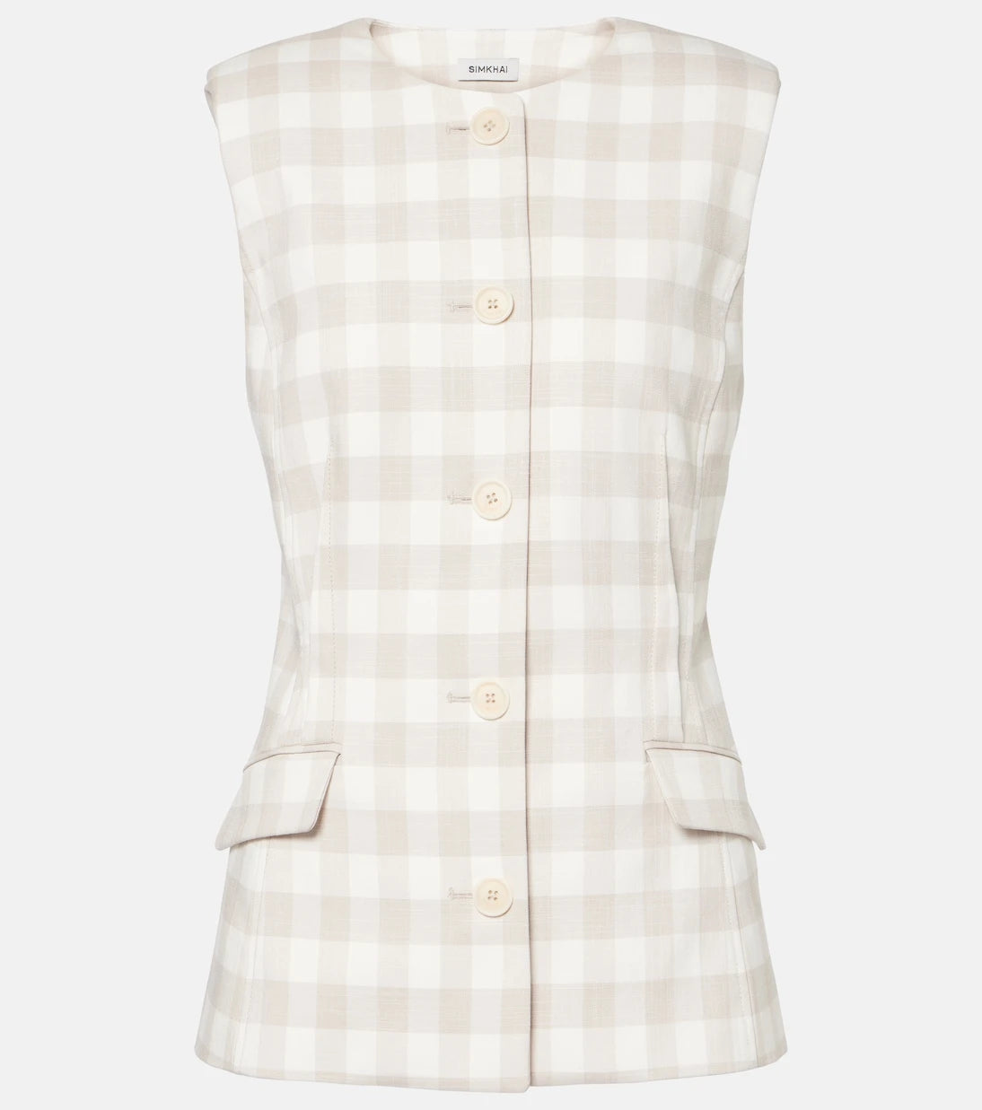 Simkhai - Calliope gingham vest
