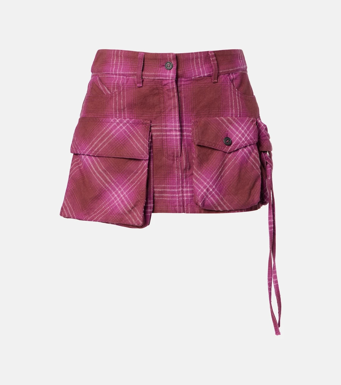 The Attico - Fay cotton and wool-blend miniskirt