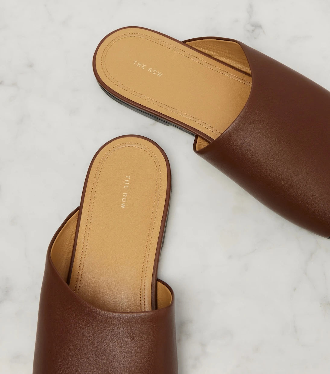 The Row - Signum leather slides