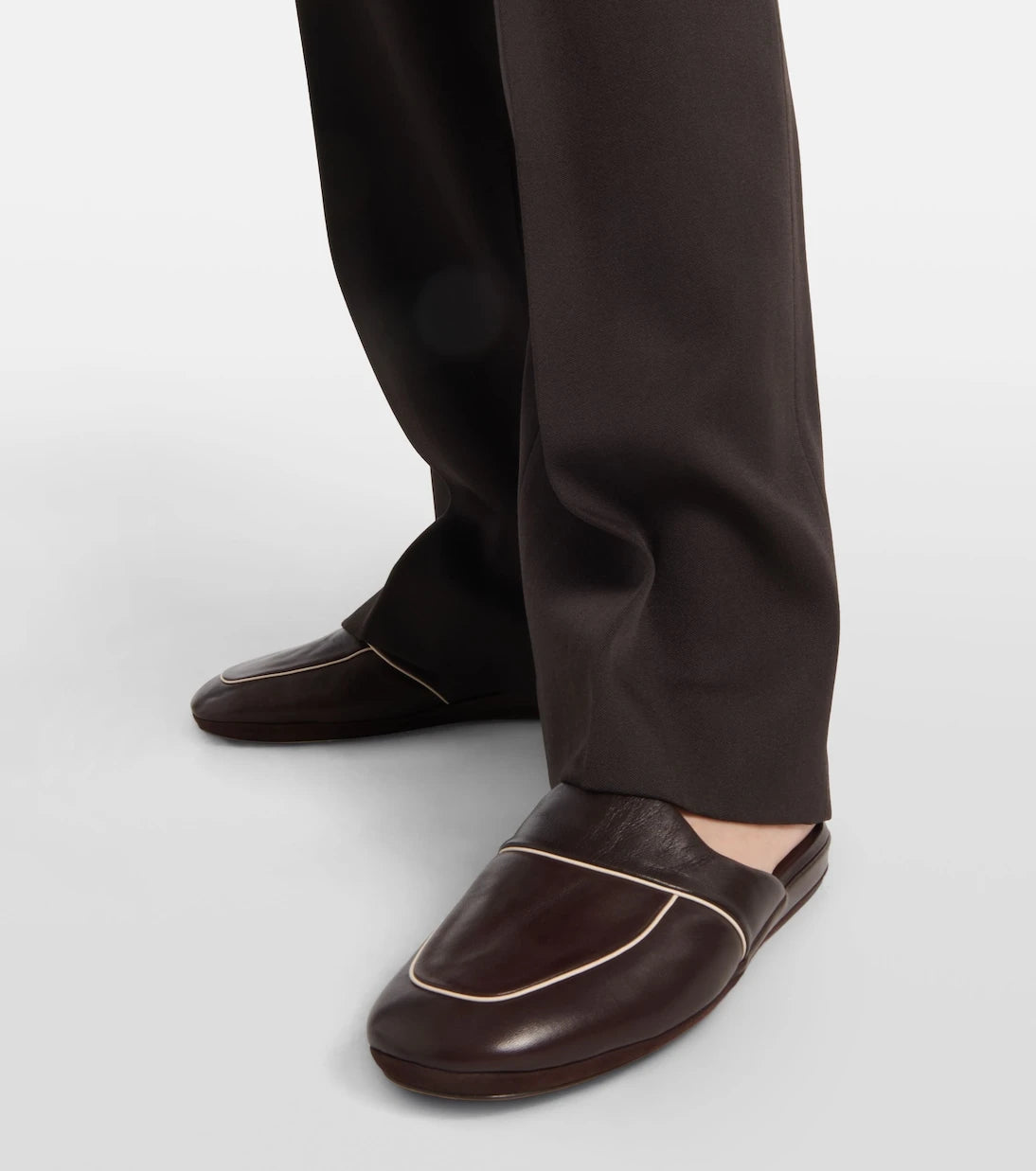 The Row - Beck leather mules