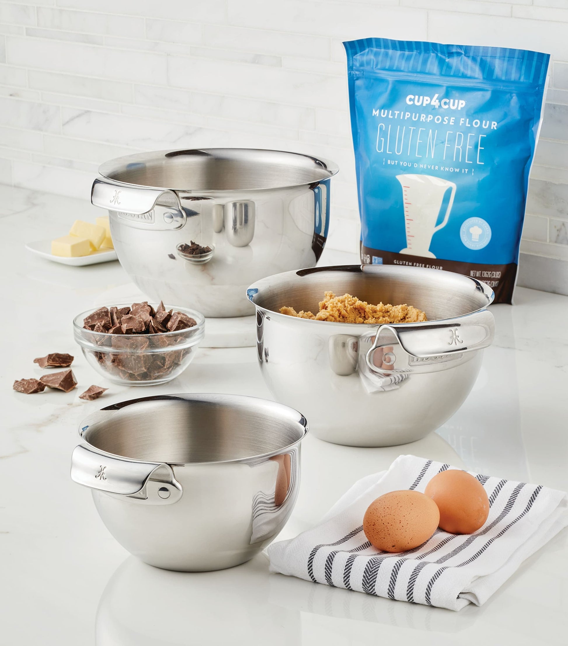 Stainless Steel Mixing Bowls (Set of 3)