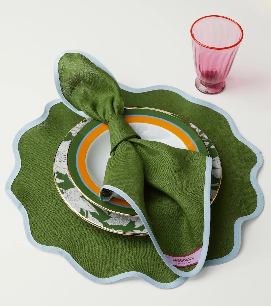 La DoubleJ - Rainbow Bosco Cloud set of 2 placemats